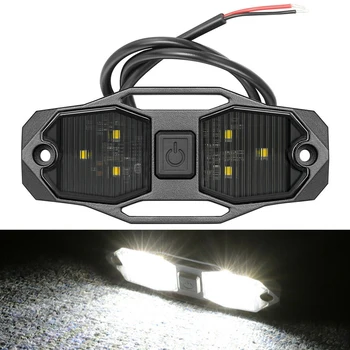 Univerzálny Auto LED Stropné Svetlo Kit White Roll Bar Mount Svetlá Rock Svetla W/ Prepínač Pre Polaris RZR Vodotesný Pre Traktor UTE Van