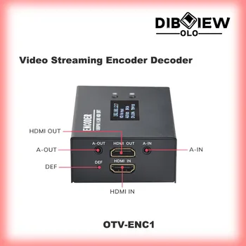 OTV-ENC1 NDI H. 265 H. 264 HD MI Video SRT HLS RTMP Streaming Encoder Dekodér s USB Nahrávania Videa, facebook Youtube