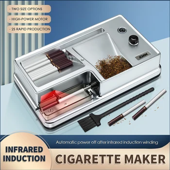 MOONSHADE 6.5/8mm Plne Automatická Cigareta Koľajových Stroj Elektrický Infračervený Senzor Tabaku Injektor Maker Fajčenie Príslušenstvo