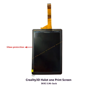 Creality3D Halot jeden 5.96 palcový čiernobiely displej 2K 3D tlačiarne obrazovky LCD S sklenený kryt dosky Tlačiarne Príslušenstvo
