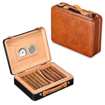 GALINER Kožené Cigary Humidor Taška na Cestovanie Cédrového Dreva Prípade Fajčenie Príslušenstvo Charuto Vlhkomer Cigaru Zvlhčovač Puros Box