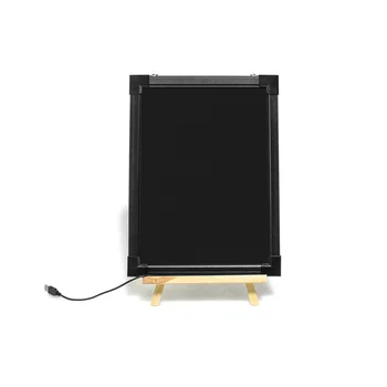 Suché stieracie LED Board 30X40cm Vymazateľné Písanie Správ Kreslenie tabuľa s Markerov Drevo Držiak NÁS Plug