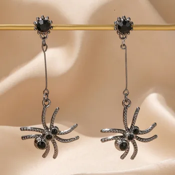 Nový Spider Náušnice Halloween Prehnané Tmavé Európskych A Amerických Náušnice Osobnosti Zábavné Dizajn Zmysel Náušnice Žena