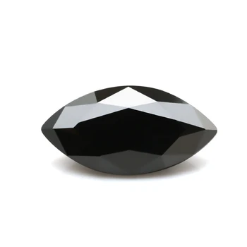 Real Black Marquise Rez Moissanite Voľné Kamene 0.5 ct Na 5ct S STIAHNUŤ Certifikát Prejsť Diamond Test Pre Šperky, Klenoty Robiť