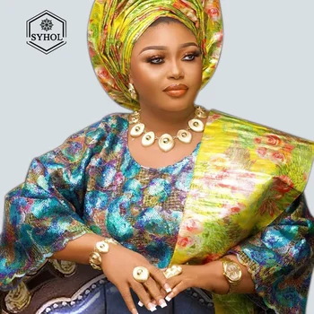 Dubaj Pozlátené Šperky Set Ženy Náhrdelník Nigéria Luxusné Svadobné Bijoux Strany Módne Náušnice SYHOL