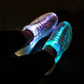 LED Osvetlenie Topánky Svetelný Kostým Lete Led Optický Topánky Tanec LED Svetlo, AŽ Topánky USB Nabíjanie Žiariace Tenisky