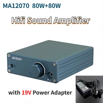HiFi Zosilňovač Zvuku MA12070 80 W*2 Stereo Audio Zosilňovač Pre Pasívnych Reproduktorov Pre Domáce Kino Karaoke DC19V Amplifiy