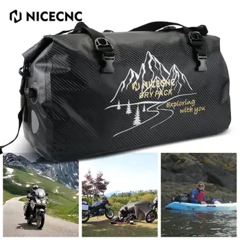 NICECNC 66L Motocykel Chvost Taška 500D PVC Vodotesné Zadné Sedadlo Odkladacia Taška Moto-ATV Trip Camping Outdoor Saddlebags