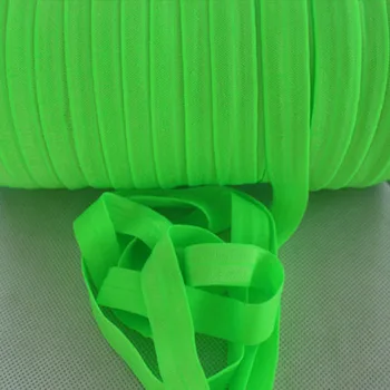 1,5 cm Farbou 556Acid Zelená NEPRIATEĽ Násobne Viac Elastické Pásky Na Vlasy Príslušenstvo 100Yards