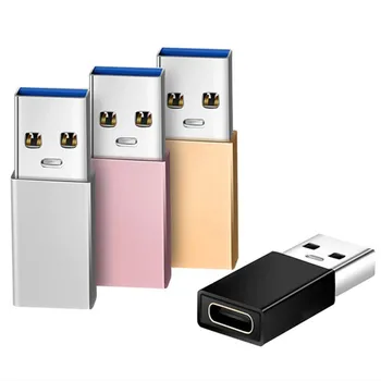 100KS Mini OTG Telefón Adaptér USB3.0 Typu C Adaptéry Prenos Dát Rýchle Nabíjanie USB Prevodník Pre PC PD Všetky Typ-C Zariadenia