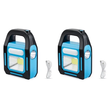 HOT PREDAJ 5X 3 V 1 Solárne USB Nabíjateľné COB LED Camping Svietidlo, Nabíjačka Pre Zariadenia, Nepremokavé Núdzové Svietidlo LED Svietidlo