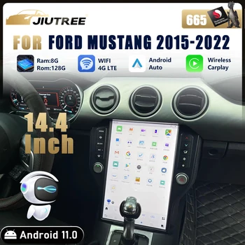 128G 14.4 palca Na Ford Mustang 2015 2016 2017-2022 Android 11 dotykový Displej Auta GPS Vedúci Jednotky Multimediálny Prehrávač Auto Rádio