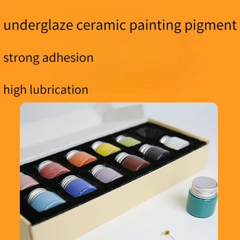 12colors Keramické Underglaze Farba s Vysokou teplotou Maľovanie Pigment Set Professional Hrnčiarstvo Umelecké Remeselné Nástroje