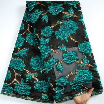 Nový Francúzsky Brocade Tylu Čipky Textílie 2023 Vysokej Kvality Afriky Gilding Žakárové Čipky Textílie Pre Nigérijský Ženy Party Šaty S3351