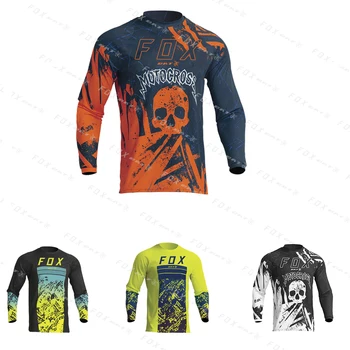 Pánske Cyklistické Oblečenie DH Off Road Mountainbike Bat Fox Mtb Jersey Motocross Sportwear Oblečenie Zjazdové družstiev Nosenie