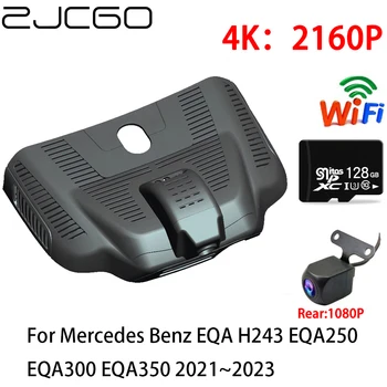 ZJCGO 4K Auta DVR Dash Cam Wifi Predná Zadná Kamera 2 Objektívu 24h Monitor pre Mercedes Benz EQA H243 EQA250 EQA300 EQA350 2021~2023