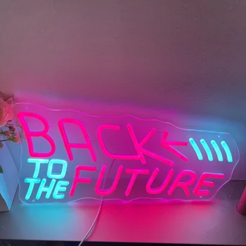 Späť Do Budúcnosti Neon Vlastné Neónový Nápis Osobné Neon Led Vianočný Darček Bar Dekor Wall Art Izba Dekor Hra Darček Pre Ňu Ahoj