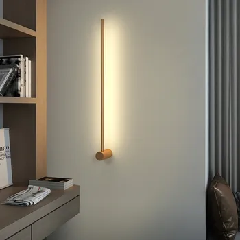 Gauč Pozadie Osvetlenie Moderné Dlhej Stene Svetlo Pre vnútorné Schody, Spálne, Obývacej Izby, Dekorácie, Lampy, 360°Rotácia LED Nástenné Svietidlá