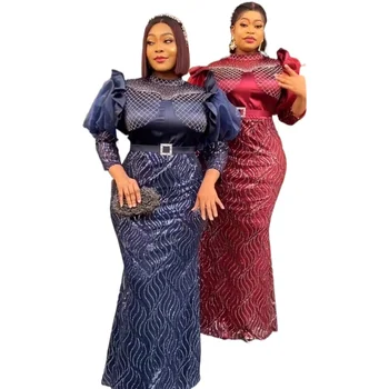 Africké Šaty Pre Ženy, Vianočné Abaya Afrike Oblečenie Flitrami Dashiki Dámske Oblečenie Ankara Veľká Veľkosť Afrike Maxi Šaty