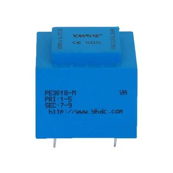 YHDC PE3018-M Power 2.3 VA 220V/9V Expory Odstúpiť Zapuzdrené Izolačný Transformátor PCB Zváranie