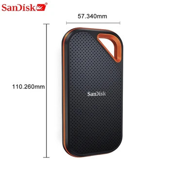 SanDisk Mobilný pevný disk 2T 1 TB 500 g Extreme PRO Prenosné Externé SSD Až 1050MB/s USB-C, USB 3.1 pre Notebook, fotoaparát alebo server