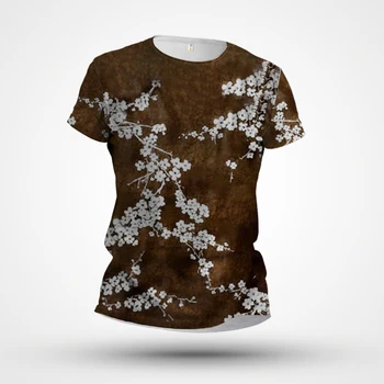 2023 Lete Nové pánske T-shirt Cezhraničné Hot Predaj 3D Digitálna Tlač Ročníka Art Krátky Rukáv Ležérny Top okolo Krku