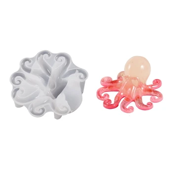 Diy Ručné Výrobky Octopus Ornament Silikónové Formy Voňajúce Sadrové Ozdoby Kvapka Lepidla Živice Formy na Ozdobu