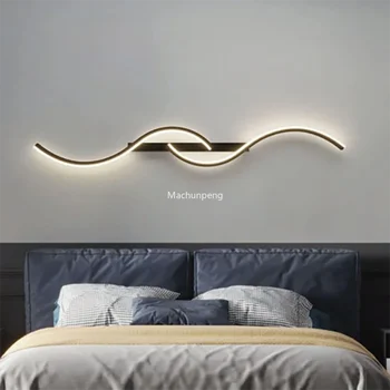 Moderné LED Nástenné Svietidlo Nordic Obývacia Izba Hotel herňa Nástenné svietidlo Minimalistický Roztomilý Mužov Wandleuchte Innen Domáce Dekorácie