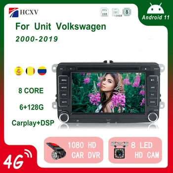 HCXV Android autorádia Pre Volkswagen DVD Multimediálny Prehrávač, GPS Navigáciu Auto Stereo S Bluetooth A Zálohy Fotoaparát