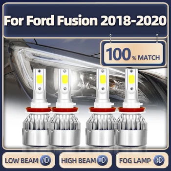 240W 40000LM Canbus Auto Svetlometu H11 Turbo Auto Žiarovka 12V 6000K Vysoká Nízka Lúč Auto Žiarovka Pre Ford Fusion 2018 2019 2020