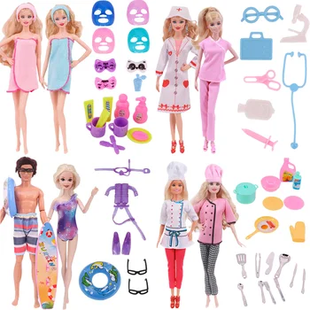 Barbies Oblečenie + Príslušenstvo Lekára/variť Oblečenie Plavky Lyžiarske Oblek Pre 11.5 palcový Barbies Bábika 1/3 BJD Blyth,domček pre bábiky Príslušenstvo