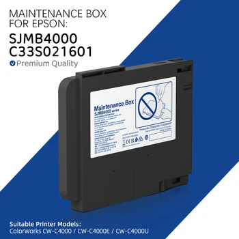 SJMB4000 C33S021601 C33S021602 Údržba Box Odpadového Atramentu Pre Epson ColorWorks C4000 CW-C4000 CW-C4000E CW-C4000U Tlačiareň