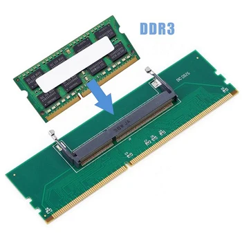 DDR3 pre Notebook Prenosný počítač Na pracovnej Ploche Pamäť Karty Adaptéra 200 Pin modulu so-DIMM, Na PC 240 Pin DIMM DDR3 Pamäte RAM Konektor pre Adaptér