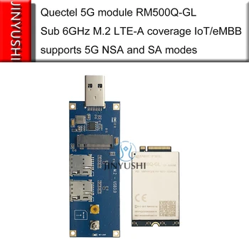 Quectel RM500Q-GL 5 G Modem M. 2 modul s USB 3.0 adaptér Dvojitý slot karty SIM na celom svete 5G RM500Q
